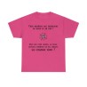 t-shirt fuchsia unisexe avec boussole le nord, suivant comment on est