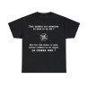t-shirt noir unisexe avec boussole le nord, suivant comment on est