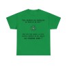t-shirt vert irlandais unisexe avec boussole le nord, suivant comment on est