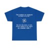 t-shirt royal unisexe avec boussole le nord, suivant comment on est