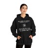 femme portant Hoodie - Sweat à capuche noir le nord suivant le sens