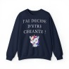 Sweat - pull femme marine avec licorne j'ai décidé d'être...