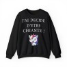 Sweat - pull femme noir avec licorne j'ai décidé d'être...