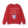 Sweat - pull femme rouge avec licorne j'ai décidé d'être...