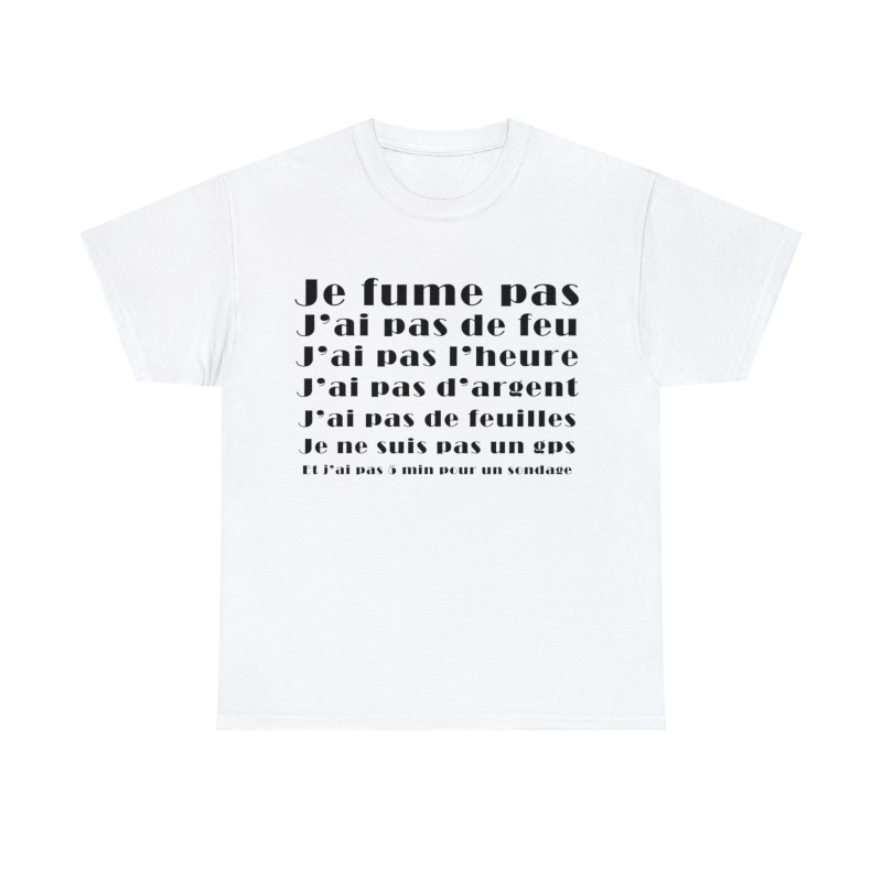 t-shirt blanc anti casse couille
