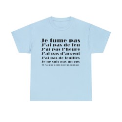 t-shirt bleu ciel anti casse couille