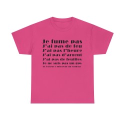 t-shirt fuchsia anti casse couille