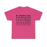 t-shirt fuchsia anti casse couille