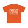t-shirt orange anti casse couille