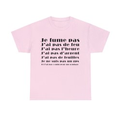 t-shirt rose anti casse couille