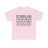 t-shirt rose anti casse couille