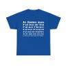 t-shirt bleu royal anti casse couille