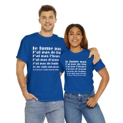 couple portant t-shirt bleu royal anti casse couille