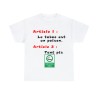 T-shirt Unisexe blanc Smoking Area