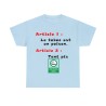 T-shirt Unisexe bleu ciel Smoking Area