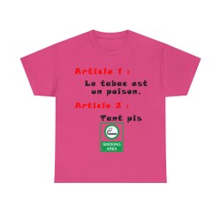 T-shirt Unisexe fuchsia Smoking Area
