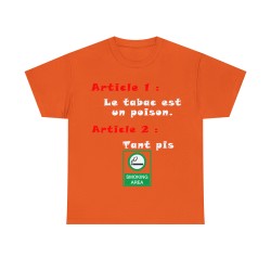 T-shirt Unisexe orange Smoking Area