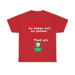 T-shirt Unisexe rouge Smoking Area