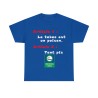 T-shirt Unisexe bleu royal Smoking Area