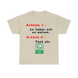 T-shirt Unisexe sable Smoking Area