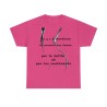 T-shirt fuchsia il y à 2 manières ..