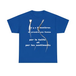 T-shirt bleu royal il y à 2 manières ..