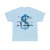 T-shirt bleu clair beaucoup trop payé pour ce que je fais