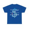 T-shirt bleu royal beaucoup trop payé pour ce que je fais