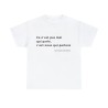 Tshirt unisex blanc avec une phrase de JCVD