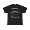 T-shirt noir homme je déteste quand on me dis