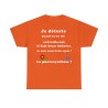 T-shirt orange homme je déteste quand on me dis