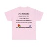 T-shirt rose homme je déteste quand on me dis