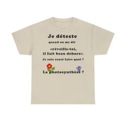 T-shirt sable homme je déteste quand on me dis