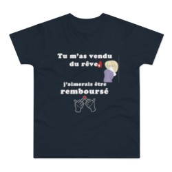 T-shirt pour marine blanc tu m'a vendu du rêve
