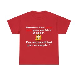 t-shirt rouge choisissez bien votre jour