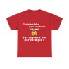 t-shirt rouge choisissez bien votre jour