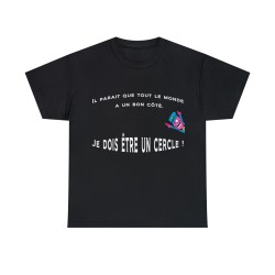 T-shirt noir il parait que tout le monde à un bon coté