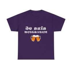 T-shirt violet unisexe  je suis modération