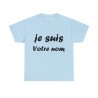 T-shirt à personnaliser de son nom bleu clair je suis ...