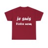 T-shirt à personnaliser de son nom rouge cardinal je suis ...