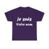T-shirt à personnaliser de son nom violet je suis ...