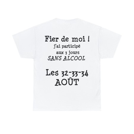 T-shirt blanc Fier de moi