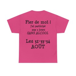 T-shirt fuchsia Fier de moi