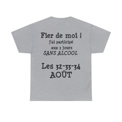 T-shirt gris Fier de moi
