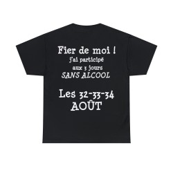 T-shirt noir Fier de moi