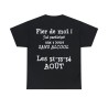 T-shirt noir Fier de moi