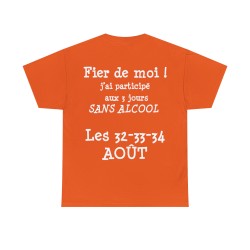 T-shirt orange Fier de moi