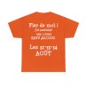 T-shirt orange Fier de moi