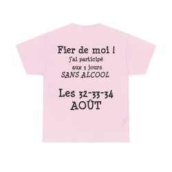 T-shirt rose Fier de moi
