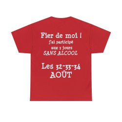 T-shirt rouge Fier de moi